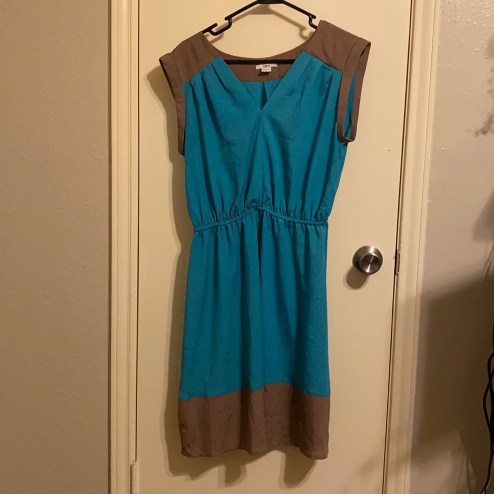 Blue and brown sundress